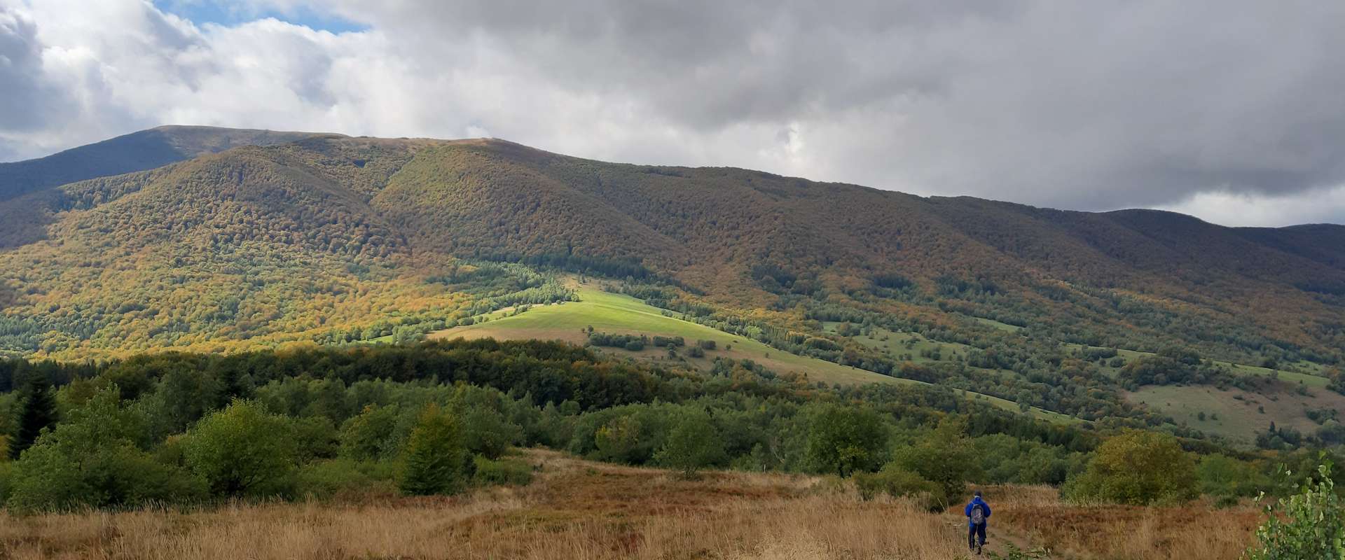 Widok gór Bieszczadzkich